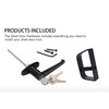 QZATACAEN L-Handle Lock kit Shed Door Locks with Samed Keys
