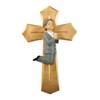 PlentifulHome This hand-carved off white resin crucifix statue is religious