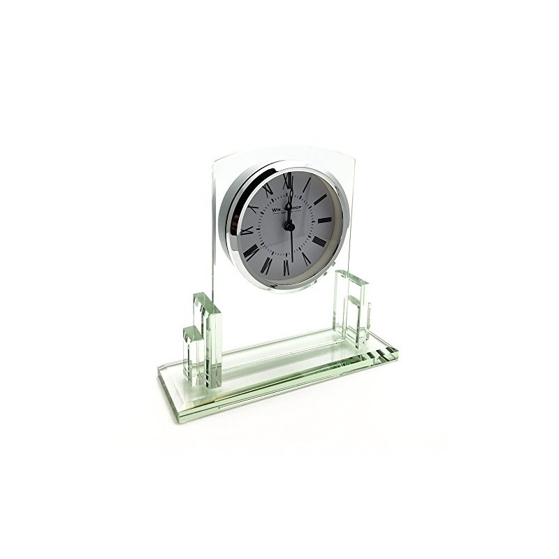 Art Deco Style Square Glass mantle clock