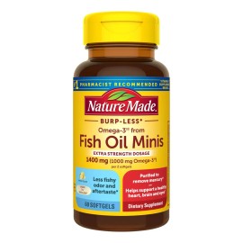 Minicápsulas Blandas De Aceite De Pescado Omega 3 De 1400 Mg