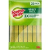 Scotch-Brite Scrub Sponges, Heavy Duty, Yellow, 24 Count