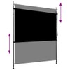 Roller Blind Anthracite, Outdoor Living, Window & Door Awnings, 145938