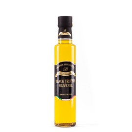 La Rustichella - Black Truffle Olive Oil Medium - ( 250ml , 8.45 fl oz ) - Vegan , Gluten Free , Cholesterol Free