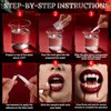 4 Pairs Vampire Teeth for Cosplay 4 Size Fake Fangs