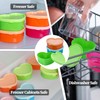 Eclovane 10Pc Small Food Containers with Lids – 90ML Heart-Shaped