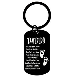 New Daddy Dad Gifts for New Papa Father Birthday Gifts for Soon to Be Daddy Dad Gift for New Dad Papa Gifts First Time Dad Keychains Gift for Husband Boyfriend