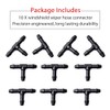 OTUAYAUTO Windshield Washer Hose Connectors, Universal Wiper Hose Connector T-Type