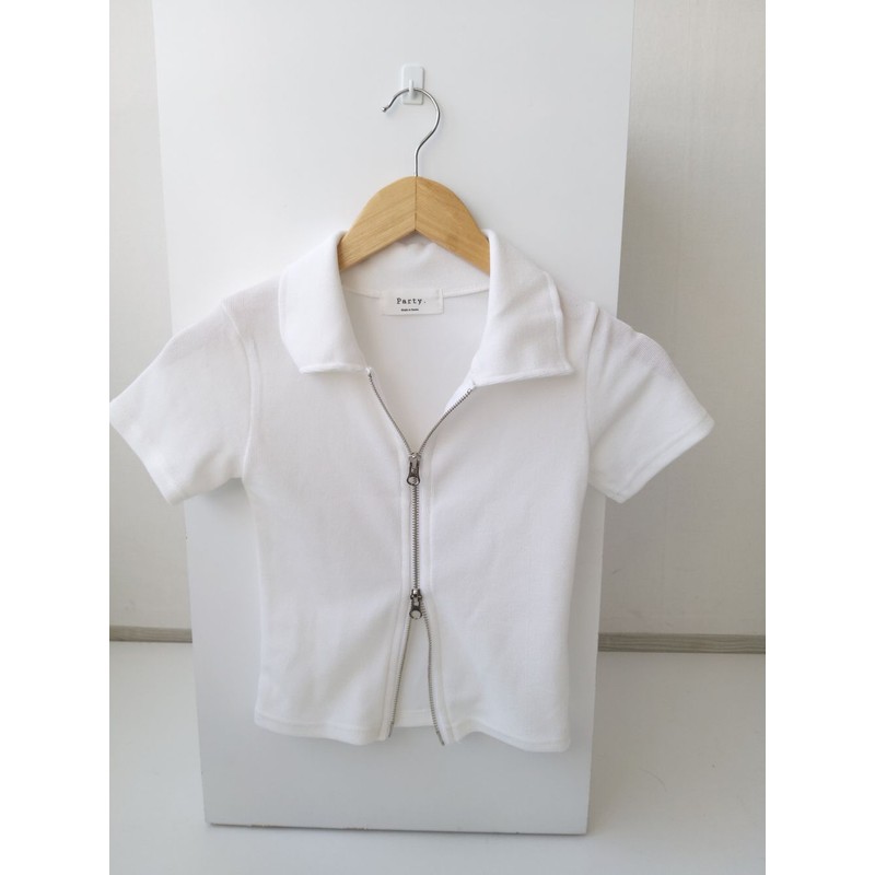 Two-way zipper collar cardigan free / 투웨이지퍼 카라 가디건 free