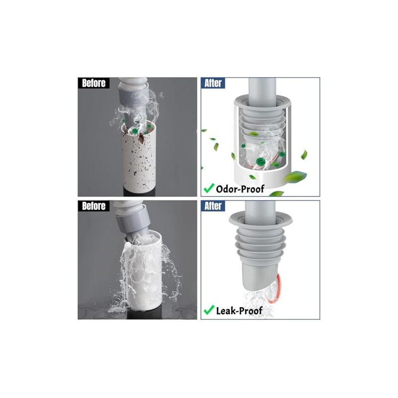 Washing Machine Drain Hose Seal, JHBKing Washer Drain Outlet Plug,