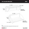 ClosetMaid 8278 18-Inch Wide Laundry Utility Hanger Shelf, White