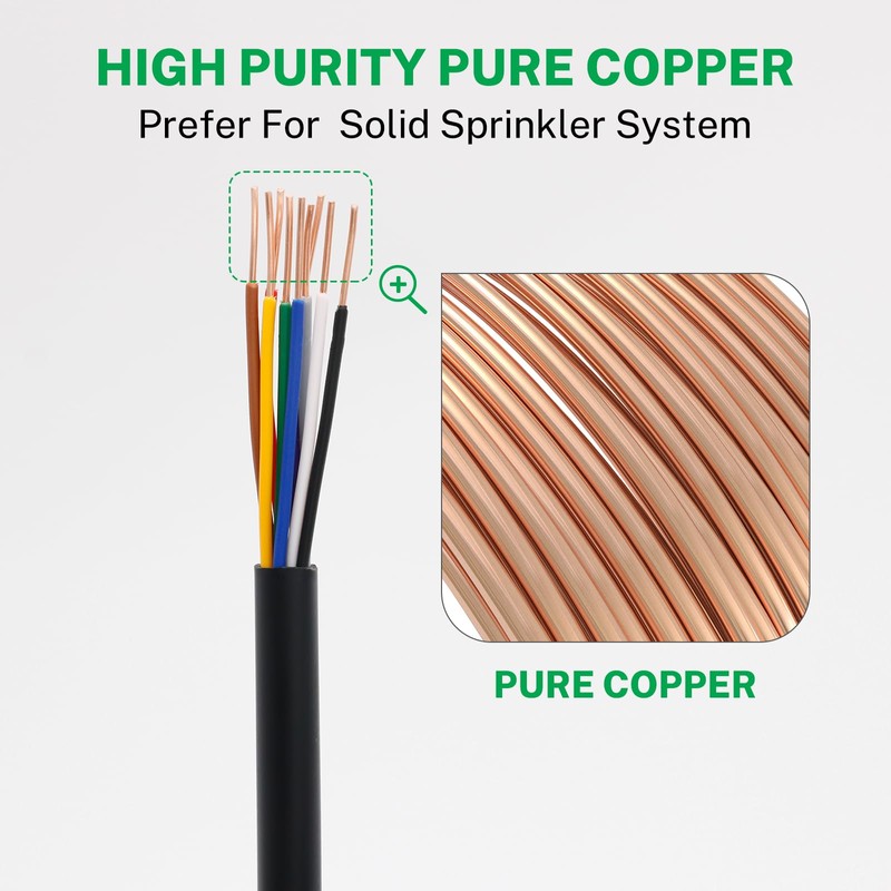 Firmerst 18/9 Solid Sprinkler Wire for up to 8 Valves