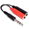 kenable 6.35mm Stereo Jack Plug to Twin 6.35mm Mono Sockets