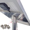 KAUSMEDIA 10W Solar Panel Stand, Aluminum, 48.6, Single Tube, Plug