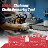 Chainsaw Chain Measuring Tool for Pitch, Gauge, Bar Groove And