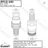 Summit Hydraulics Flat Face Hydraulic Quick Connect Coupler, #10 JIC