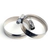 Worm Drive 70-90mm Hose Pipe Clamps Clip Stainless Steel (Pack