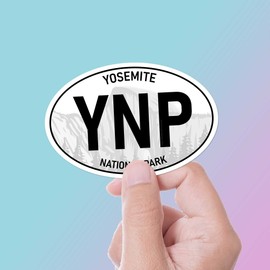 Yosemite National Park Bumper Sticker - California Half Dome El Capitan Oval Decal | YNP California Sierra Nevada Vinyl Decals | ADV & Overland stickers