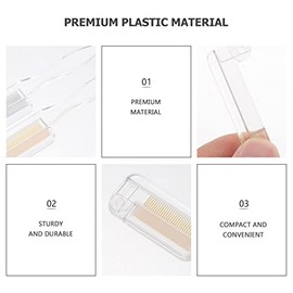 Peach Separator Separador de Pestañas Peine: Pincel de Pestañas Peine con Dientes Metálicos Mascara Separado Peach Cepillo de Cejas Pincel de Maquillaje Pincel 2Pcs