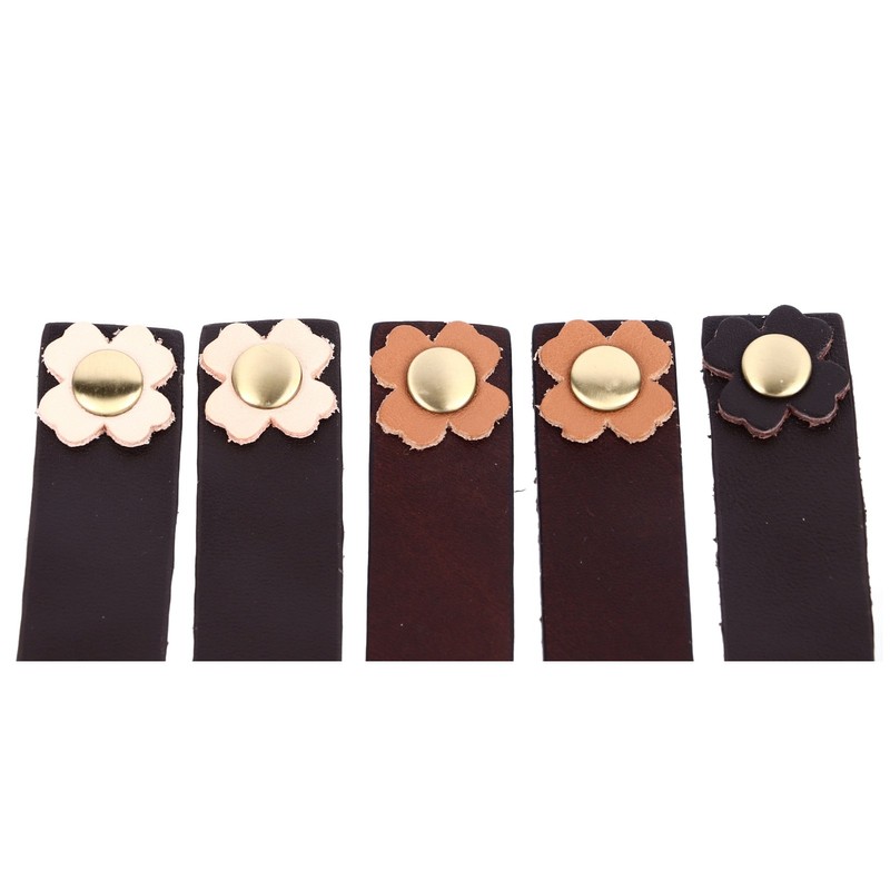 10 Set Leather Snap Buckles Leather Tab Closure Leather Button