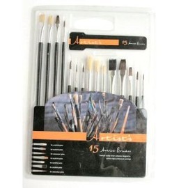 Artists 15 Assorted Brushes