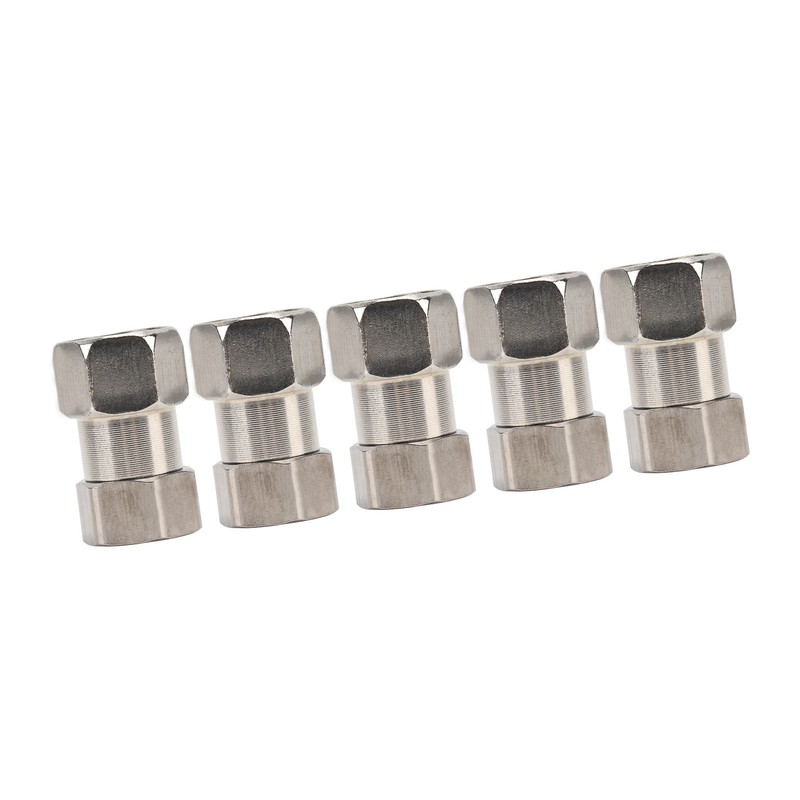 5PCS Plumbing Fittings Stainless Steel Female Thread Pipe Adapter Fittings