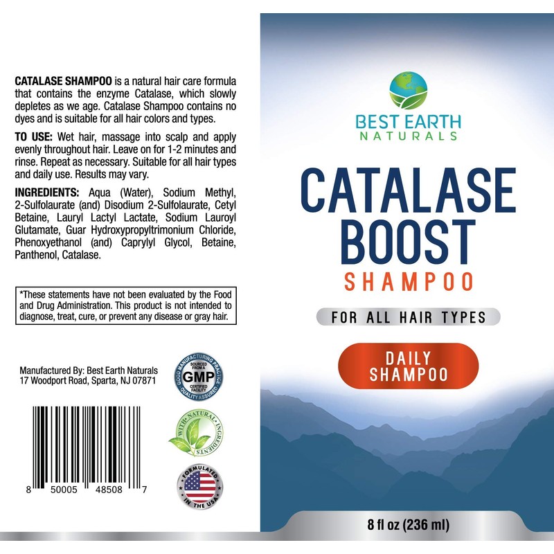 Best Earth Naturals Catalase Formula Shampoo to Support Hair Vitality