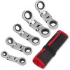 wanlvkang Stubby Flex Head Ratcheting Wrench Set – Metric 8-19mm,