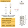 dolria Modern Crystal Chandelier Mini Chandelier Pendant Lighting for Kitchen