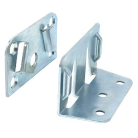 Design61 Set of 2 Centre Bar Connectors Bed Fittings Bed Connector Hooks Bed Angle Galvanised Steel
