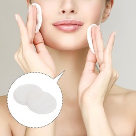 Frcolor Cotton Puffs Makeup Cotton Pads 3 Layers Round Round Makeup Remover Face Makeup Facial Makeup Set of 300 (White)