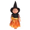 DUORUIMI Doll Clothes Halloween Witch Dress with Hat for American