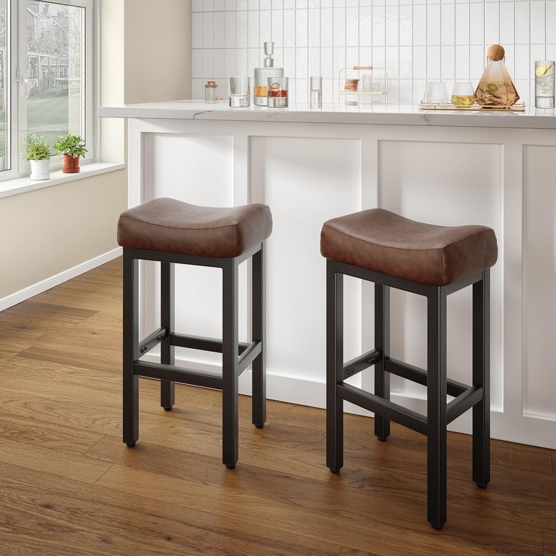 29 Inch Bar Height Bar Stools Set of 2, 29"