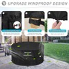 SIMPHAUS Cover Garden Furniture Round Table Cover Outdoor Weatherproof Garden