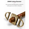 NIKILOONG V-Cut Cigar Cutter Carved Stainless Steel Sharp Blade Precision