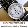 Violine Thermometer Hygrometer, Runde Digitale Gitarre Luftfeuchtigkeit Temperatur Meter für