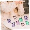 VICASKY 56pcs Mini Resin Pandas: Glow in The Dark Miniature