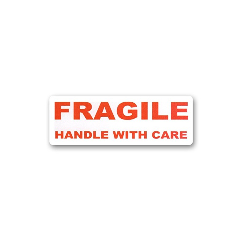800 Fragile - Handle with Care Labels Large Stickers