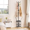 Hoctieon Coat Rack Freestanding, Entryway Hanger Stand, Umbrella Holder, Hall