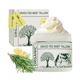 mkzea Beef Tallow, Tallow Face Moisturizer, Beef Tallow for Skin, Unscented 100% Organ