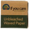 If You Care All Natural Unbleached Waxed Paper 75 Sq