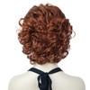 Lydell Short Wavy Curly Fluffy Synthetic Wigs with Bangs for