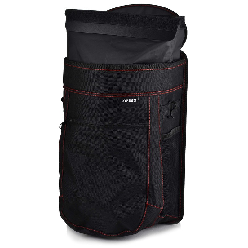 Masirs Vehicle Trash Can - Large Removable Leakproof Garbage Bag,