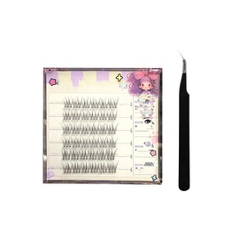 FANGCUU False Eyelashes, For Partial Items, No Glue, Natural, Single Bundle, Daily Use, Bare Face, Makeup, For Beginners, Realistic Type, Easy to Wear, Long Lasting, Natural, Volume Increasing, No