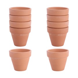 Kisangel 10Pcs Small Terracotta Pots Clay Ceramic Flower Pots Succulent Nursery Pots for DIY Plants Crafts
