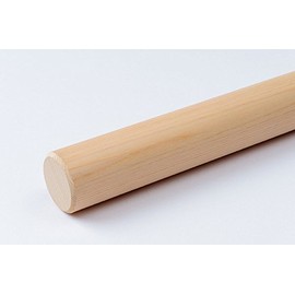 【日本製・職人手づくり】麺棒/めん棒/のし棒 φ28～30mm/ヒノキ　そば/蕎麦打ち道具 (径28mm, 800 ミリメートル)