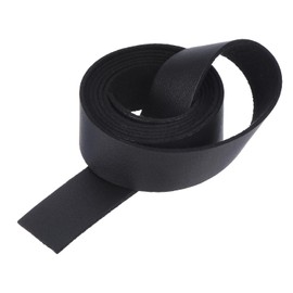 MECCANIXITY Leather Straps Strip Belt 2cm(0.8" Width) 100cm(40" Length) Leather Strips String Black for DIY Craft, Jewelry, Key Chains