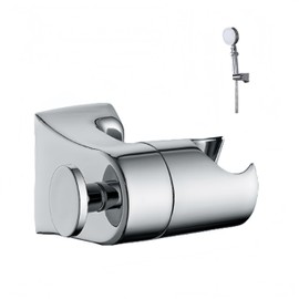 HJYDGJ Heavy Duty Shower Holder Hand Shower Holder 360° Shower Head Holder Shower Head Holder Adjustable Shower Head with Mounting Accessories Improved Shower Head Holder (Silver)