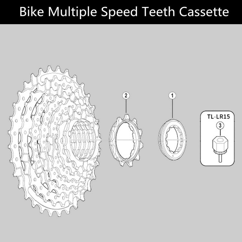 6 Speed 14T-28T Bicycle Freewheel Cassette, Bike Multiple Speed Teeth