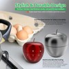 Mechincal Apple Timer，Kitchen Timer Stainless Steel Rotating Alarm 60 Minutes