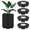4pcs Auto Plant Watering Devices, Plastic Self-Watering Base with Cotton